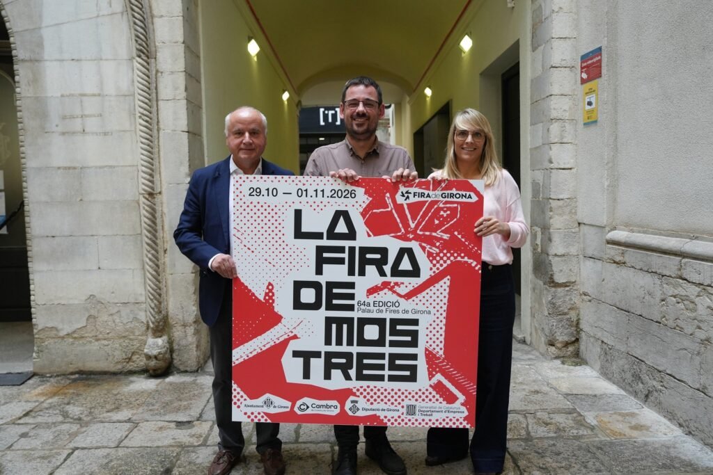 Presentació de la 64a Fira de Mostres de Girona amb el cartell de l'edició 2026