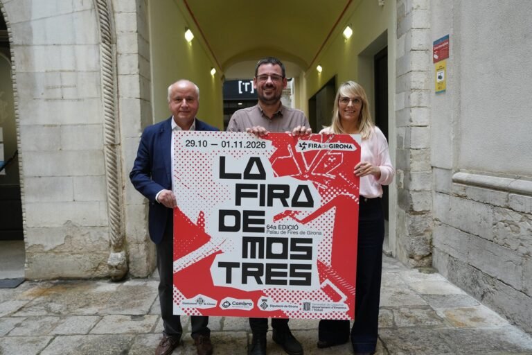 Presentació de la 64a Fira de Mostres de Girona amb el cartell de l'edició 2026